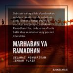 Ucapan Maaf Lahir Batin Menyambut Ramadhan