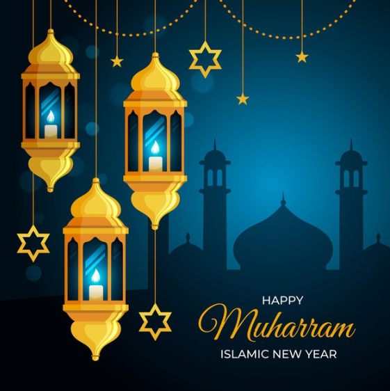 Flat islamic new year concept Free Vector
